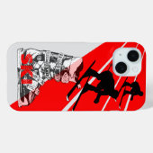 Skiing Ski Boot Red iPhone Case (Rückseite (Horizontal))