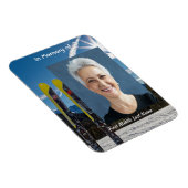 Skiing Skier Memorial Keepsake Magnet (Rechte Seite)