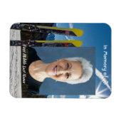 Skiing Skier Memorial Keepsake Magnet (Horizontal)