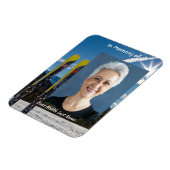 Skiing Skier Memorial Keepsake Magnet (Linke Seite)