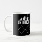 Skiing Snowboard IM Difficult Skier Winter Sports Kaffeetasse (Links)