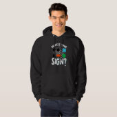 Skiing Snowboard Whats Your Sign Skier Winter Spor Hoodie (Vorne ganz)