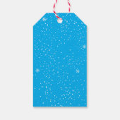 Skiing Snowman-Geschenk-Tag Geschenkanhänger (Rückseite)