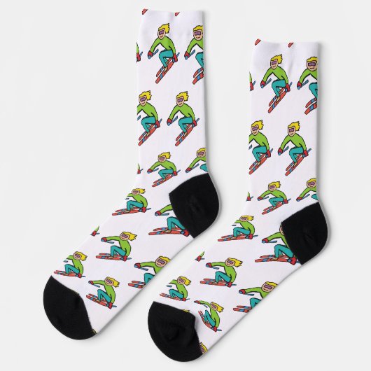 Skiing Socken (Linkes Detail)