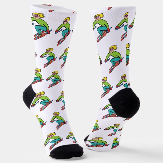 Skiing Socken (Gewinkelt)
