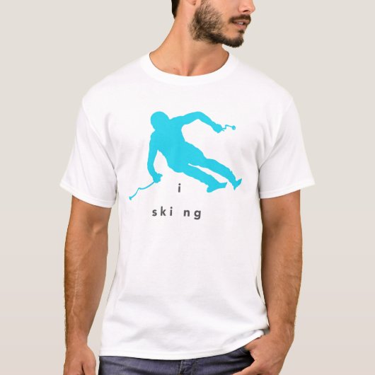 Skiing T Shirt (Vorderseite)