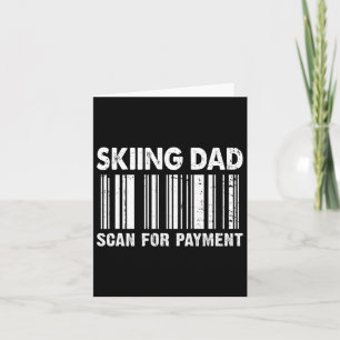 Skiing Vater nach Zahlungscode Vatertag suchen Karte