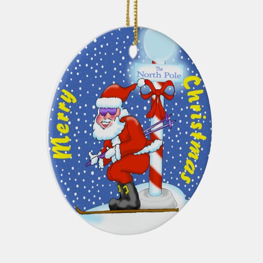 Skiing Weihnachtsschmuck (Rechts)