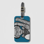 Skiing winter gepäckanhänger (Vorderseite Vertikal)