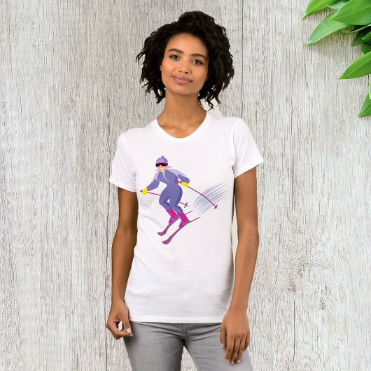 Skiing Womens T - Shirt