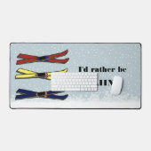 Skiis Design Desk Mat Schreibtischunterlage (Tastatur & Maus)