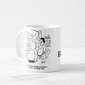 SkiJoke. Der Mensch ist in Downhill Kaffeetasse (Vorderseite Links)