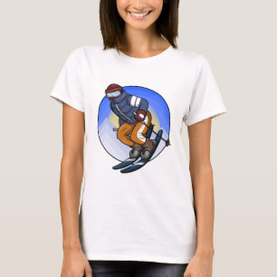Skijumper mit Skishut und Brille T-Shirt