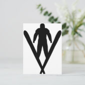 Skijumper Postkarte (Stehend Vorderseite)