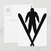 Skijumper Postkarte (Vorne/Hinten)