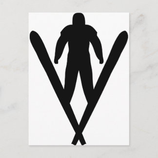 Skijumper Postkarte