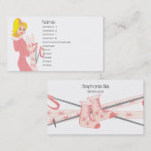 Skikarte - Blond Visitenkarte (Vorne/Hinten)