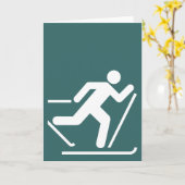 Skikarte Karte (Gelbe Blume)