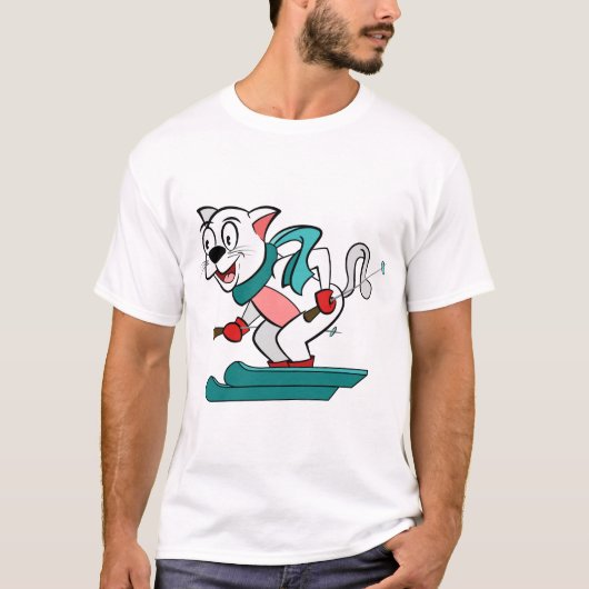 Skikatze T-Shirt (Vorderseite)