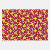 Skikschick-Muster-Papierblätter Geschenkpapier Set (Vorderseite)
