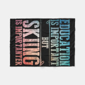 Skikunst für Männer Frauen Kinder Wintersport Skil Fleecedecke (Vorderseite (Horizontal))