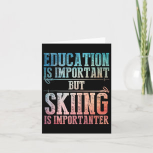 Skikunst für Männer Frauen Kinder Wintersport Skil Karte