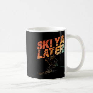 Skikunst für Männer Frauen Snowboard Skifahren Win Kaffeetasse