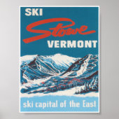 Skilager Vermont Vintages Skiposter Poster (Vorne)