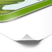 Skilandschaft Cartoon Fotodruck (Ecke)