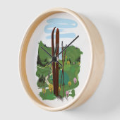 Skilandschaft Uhr (Winkel)