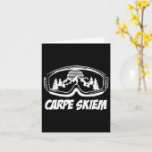 Skilanglauf Carpe Skiem Skifahren Winter Snowboard Karte (Gelbe Blume)