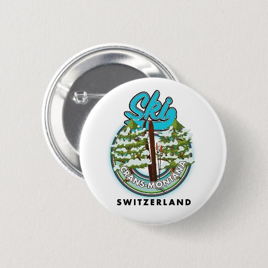 Skilanglauf Crans-Montana Button (Vorne & Hinten)