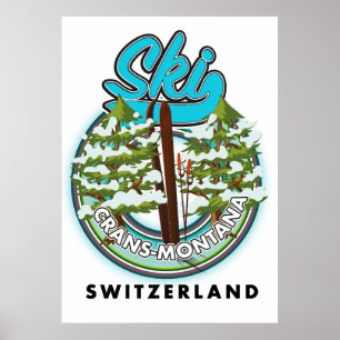 Skilanglauf Crans-Montana Poster