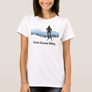 Skilanglauf-Design-Hemd T-Shirt