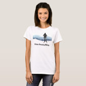 Skilanglauf-Design-Hemd T-Shirt (Vorne ganz)