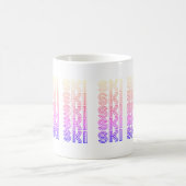 Skilanglauf Multicolor moderne Schriftart Frauen Kaffeetasse (Mittel)