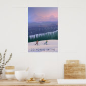 Skilanglauf-Reiseplakat Poster (Küche)