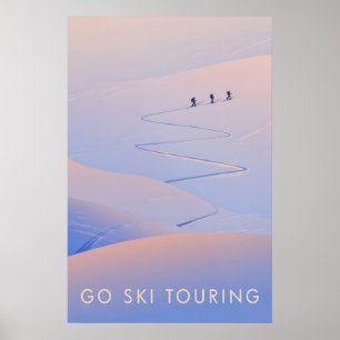 Skilanglauf Reiseplakat Poster