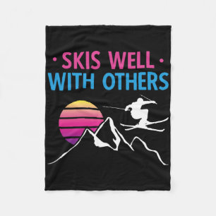 Skilanglauf Skilanglaufloipen gut mit anderen Fleecedecke