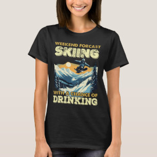 Skilanglauf Snow Fan Snowboarden Skiberg T-Shirt