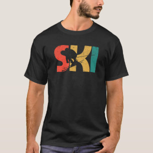 Skilanglauf Wintersportliebhaber Downhi T-Shirt