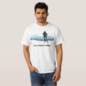 Skilanglaufdesign T T-Shirt (Vorne ganz)