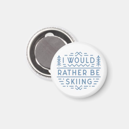 Skilangläufer begeistern durch Ästhetik Magnet (Vorderseite/Rückseite)