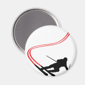 Skilanglaufloipe Magnet (Vorderseite/Rückseite)