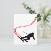 Skilanglaufloipe Postkarte (Stehend Vorderseite)