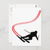 Skilanglaufloipe Postkarte (Vorne/Hinten)