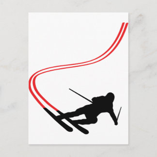 Skilanglaufloipe Postkarte