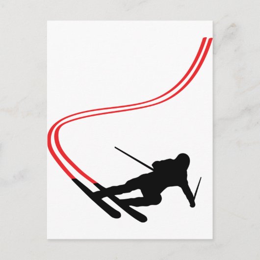 Skilanglaufloipe Postkarte (Vorderseite)