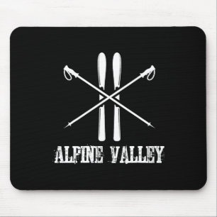 Skilanglaufloipen im Alpental Skilauf Pisten Slalo Mousepad