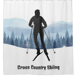 Skilanglaufplanung Duschvorhang